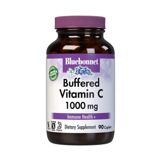 Bluebonnet Buffered Vitamin C 1000 mg, 90 Vegetables Capsules Vitamins & Supplements Pasteur Pharmacy