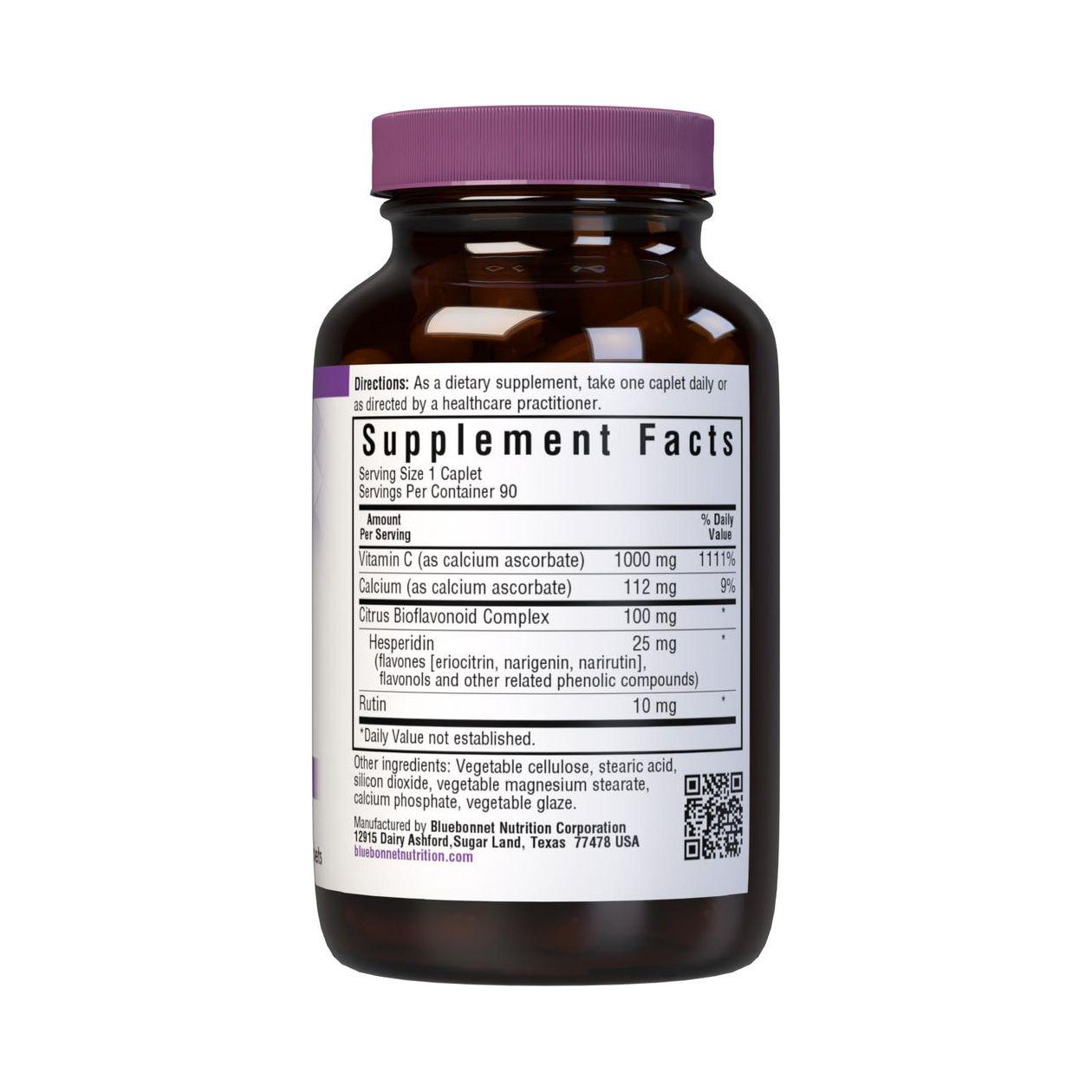 Bluebonnet Buffered Vitamin C 1000 mg, 90 Vegetables Capsules Vitamins & Supplements Pasteur Pharmacy