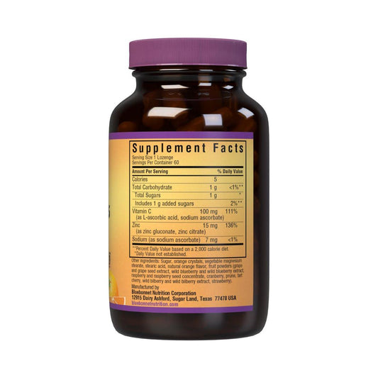 Bluebonnet EarthSweet Zinc Orange Flavor - 60 Lozenges Dietary Supplements Pasteur Pharmacy