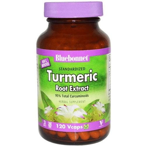 Bluebonnet Standardized Turmeric Root Extract 120 Vegetable Capsules Vitamin Supplement Pasteur Pharmacy
