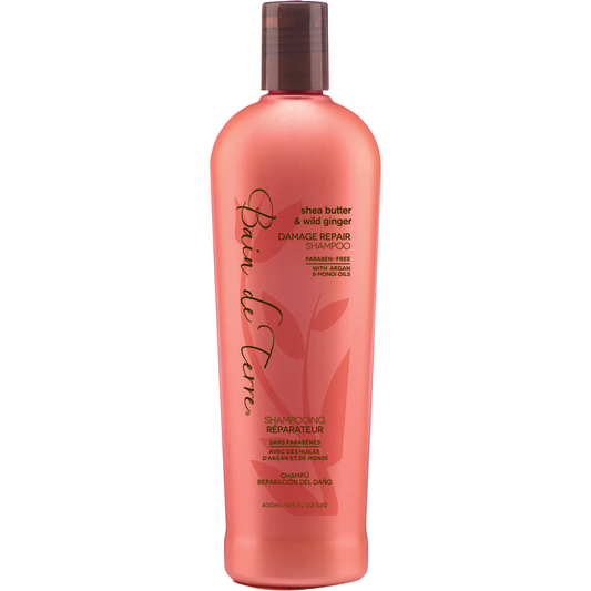 Bain De Terre Shea Butter & Wild Ginger Damage Repair Shampoo 13.5 fl oz Shampoo Pasteur Pharmacy