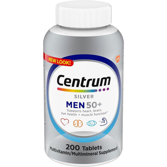 Centrum Silver Men 50+ Multivitamin Dietary Supplement Tablets - 200ct Vitamins & Supplements Pasteur Pharmacy