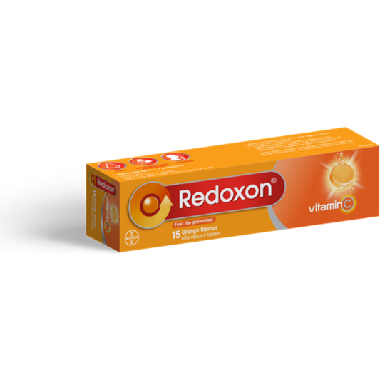 Redoxon Effervescent Vitamin C Tablets, Orange Flavored - 15 tablets 2.89 Oz Vitamin C Tablets Pasteur Pharmacy