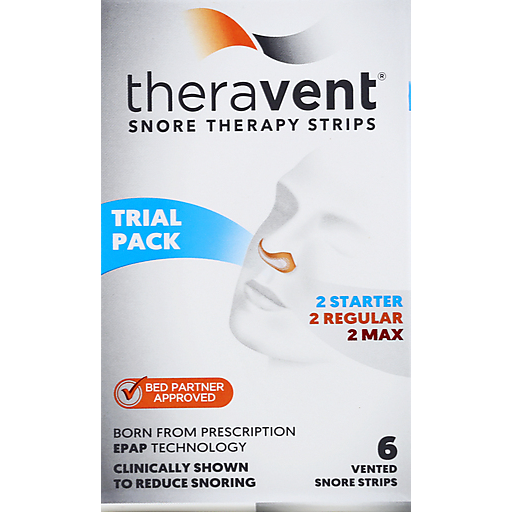 Theravent Snore Therapy Strips Trial Pack - 6ct