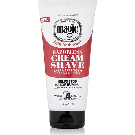 Magic Cream Shave, Razorless, Extra Strength, for Coarse Hair 170g Shaving Cream Pasteur Pharmacy
