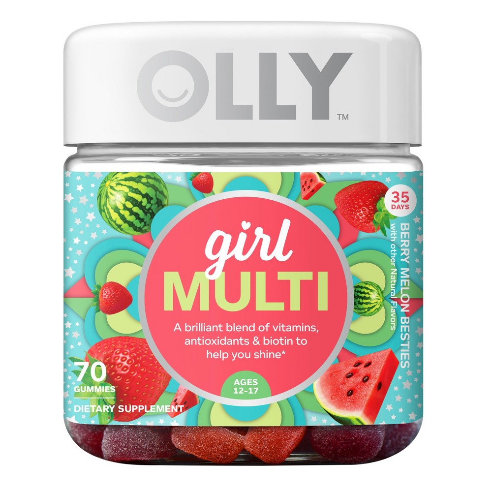 Olly Teen Girl Multivitamin Gummies - Berry Melon - 70ct Vitamins & Supplements Pasteur Pharmacy