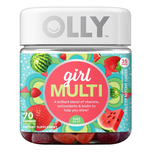 Olly Teen Girl Multivitamin Gummies - Berry Melon - 70ct Vitamins & Supplements Pasteur Pharmacy