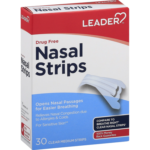 Leader Nasal Strips Medium Clear Medicine & Drugs Pasteur Pharmacy