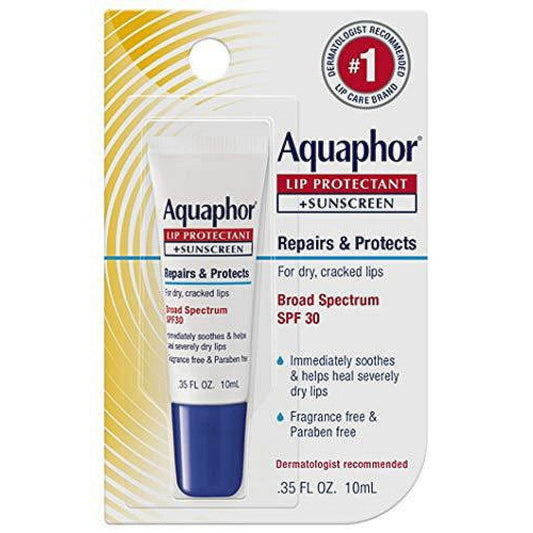 Aquaphor Lip Repair + Protect Broad Spectrum SPF 30, Lip Balm for Chapped Lips, 0.35 oz Lip Balms Pasteur Pharmacy