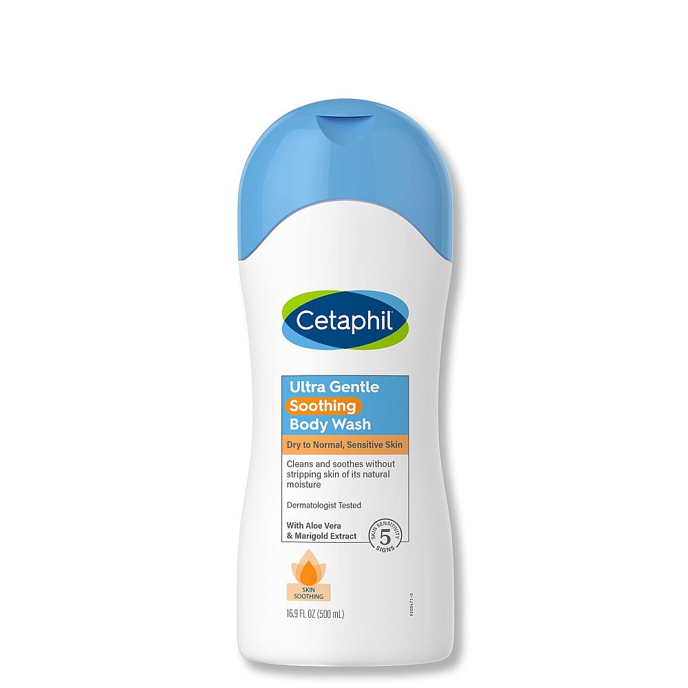 Cetaphil Ultra Gentle Body Wash, Skin Soothing, 16.9 Fl Oz Facial Cleansers Pasteur Pharmacy