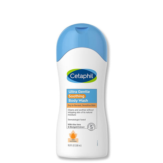 Cetaphil Ultra Gentle Body Wash, Skin Soothing, 16.9 Fl Oz Facial Cleansers Pasteur Pharmacy