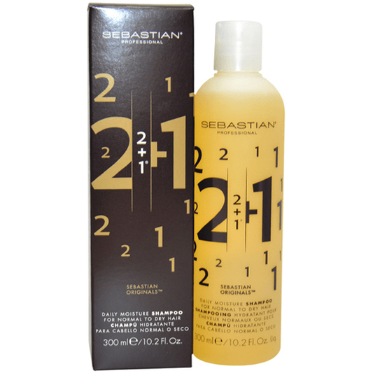 Sebastian 2 + 1 Daily Moisture Shampoo 10.2 oz Shampoo Pasteur Pharmacy