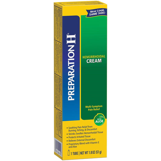 Preparation H Hemorrhoidal Cream With Aloe Max Strength 1.8 Oz Health & Beauty Pasteur Pharmacy