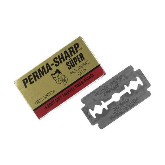 Gillete Perma-Sharp Double Edge Razor Blades - 5 Pack Razor Blades Pasteur Pharmacy