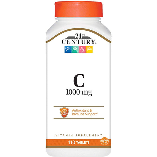 21st Century Vitamin C with Rose Hips 1000 mg Tablets (110 Count) Vitamins & Supplements Pasteur Pharmacy