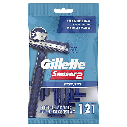 Gillette Sensor2 Fixed Head Disposable Razors Razor Blades Pasteur Pharmacy