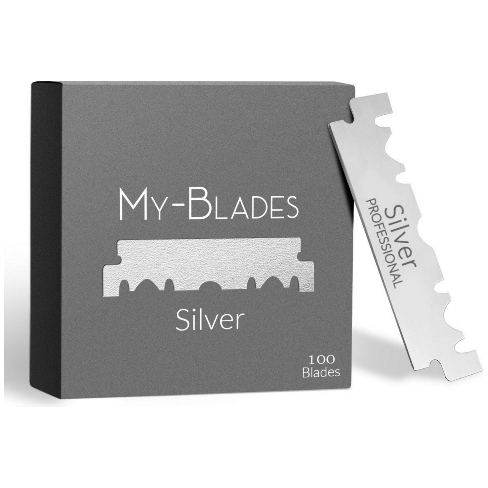My-Blades Silver Single Edge Razor Blades 100 ct Razor Blades Pasteur Pharmacy