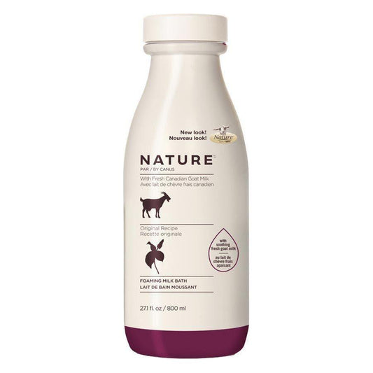 Canus Nature Foaming Milk Bath with Fresh Canadian Goat Milk Original Recipe 27.1 Oz Bath Pasteur Pharmacy
