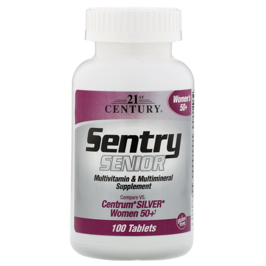 21st Century Sentry Senior 50 Womens Tablets 100Ct Vitamins & Supplements Pasteur Pharmacy