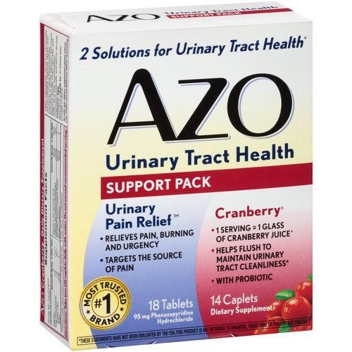 Azo Urinary Tract Health, Support Pack, 18 Tablets, 14 Caplets Health & Beauty Pasteur Pharmacy