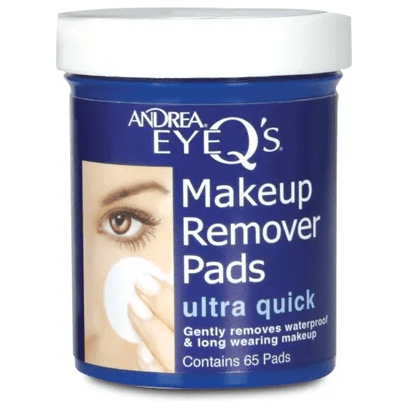 Andrea Eye Q's Eye Makeup Remover, Pads, Ultra Quick 65 pads Eye Makeup Remover Pasteur Pharmacy
