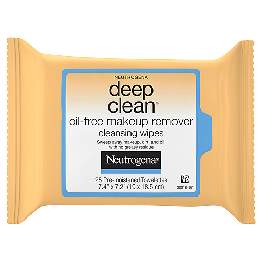 Neutrogena Deep Clean Oil-Free Makeup Remover Cleansing Face Wipes - 25ct