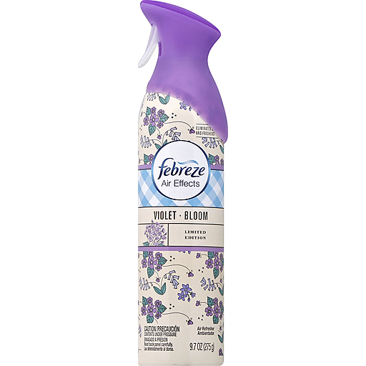 Febreze Air Effects Violet Bloom Air Refresher 9.7 Oz. Aerosol Can Trash Cans & Wastebaskets Pasteur Pharmacy