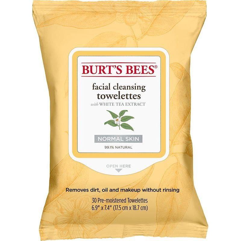 Burt's Bees Facial Cleansing Towelettes with White Tea Extract 30 Ct Facial Cleansing Towelettes Pasteur Pharmacy