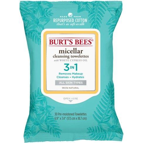 Burt's Bees 3-in-1 Micellar Cleansing Towelettes 30ct Micellar Cleansing Towelettes Pasteur Pharmacy