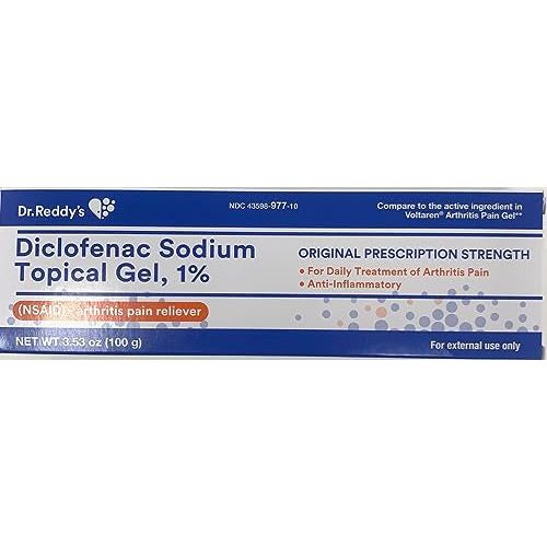 Dr. Reddy's Diclofenac Sodium Tropical Gel, 1%, Arthrithis Pain Reliever (100 Grams) Pasteur Pharmacy