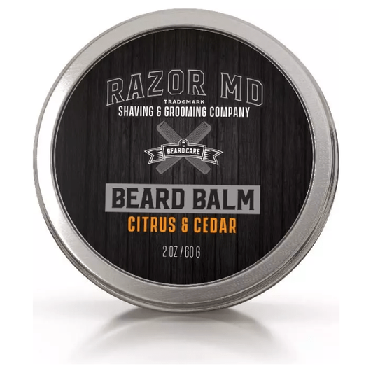 Razor MD Rx Citrus & Cedar Beard Balm 2 Oz Beard Balm Pasteur Pharmacy