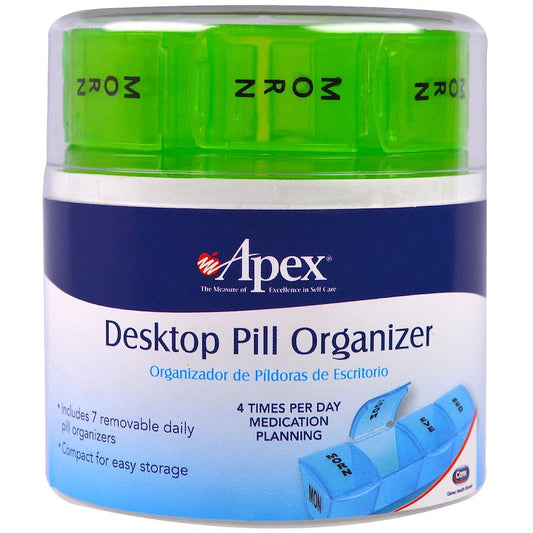 Apex Carex Plastic Desktop Pill Organizer Health & Beauty Pasteur Pharmacy