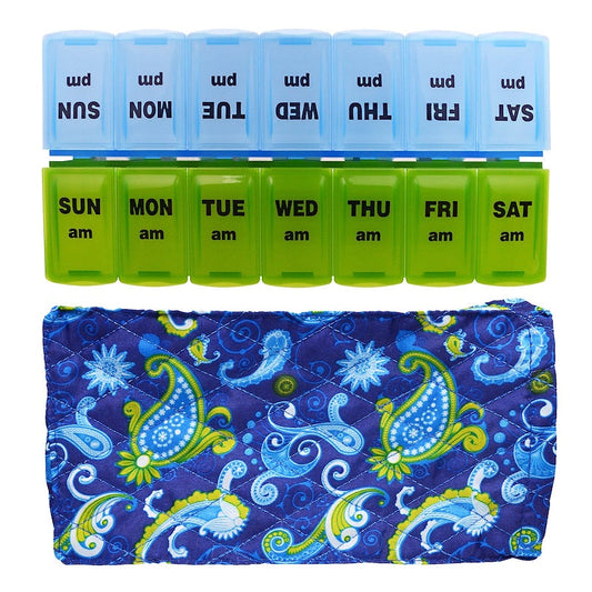 Apex Pill Organizer With Decorative Sleeve Am/Pm Health Care Pasteur Pharmacy Default Title