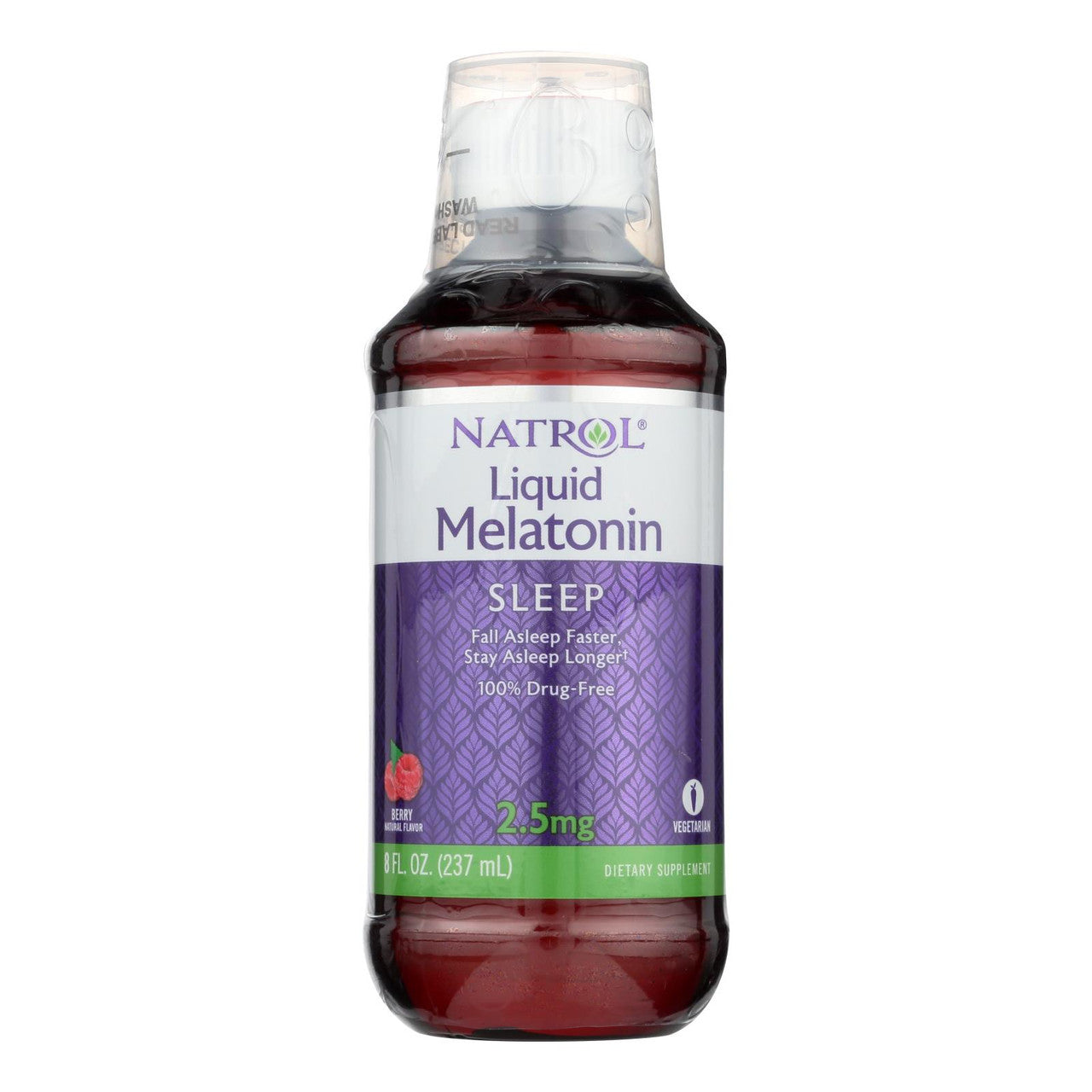Natrol® Liquid Sleep – 2.5 mg Melatonin – Berry Flavor 8 Fl oz Vitamins & Supplements Pasteur Pharmacy