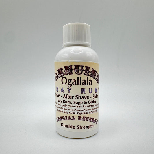 Ogallala Bay Rum, Sage & Cedar Double Strength Pre Shave - After Shave Splash - Skin Toner 2 Oz After Shave Pasteur Pharmacy