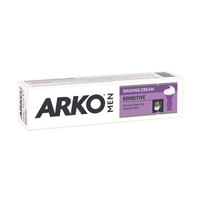 Crema de afeitar Arko Men Sensitive 3oz - Fórmula calmante | Cuidado para hombres