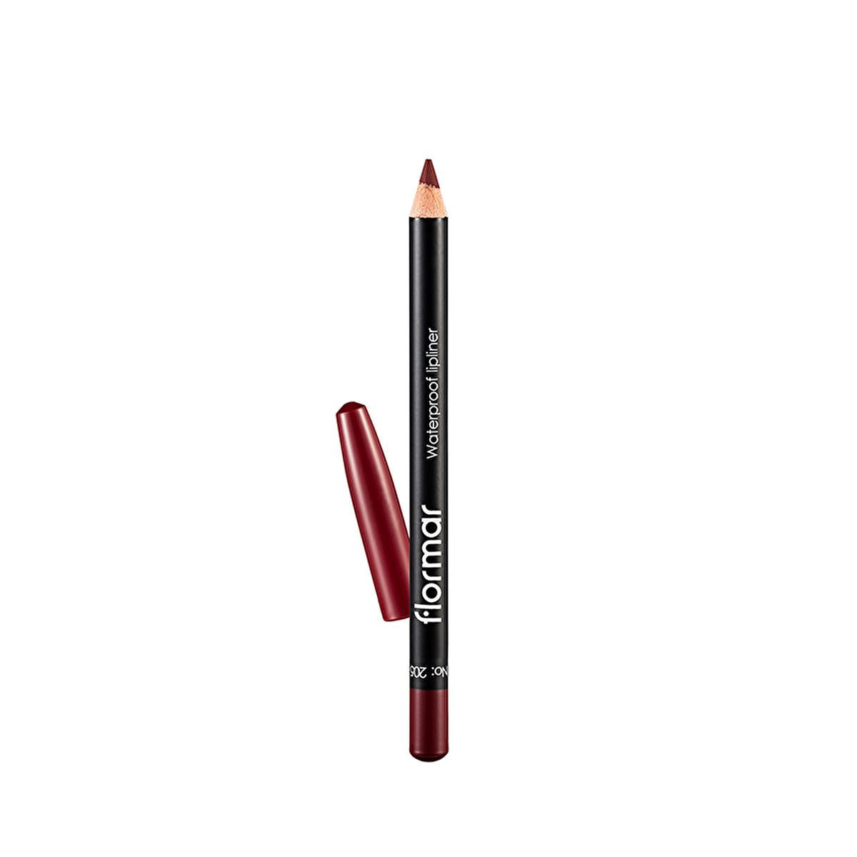 Flormar Waterproof Matte Lip Liner - Long Lasting, High Pigment Density