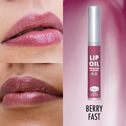 theBalm Berry Fast Lip Oil: Con color, extra brillante, no pegajoso - Cuidado labial hidratante y color sutil