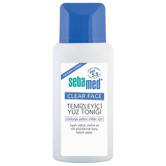 Sebamed Clear Face Tónico: Tónico facial suave con pH 5.5 para pieles acnéicas y grasas - Limpia los poros, controla el sebo y mantiene la piel sana