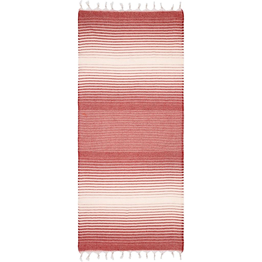 Eklips Red Turkish Pestemal Towel Lightweight Cotton UF009