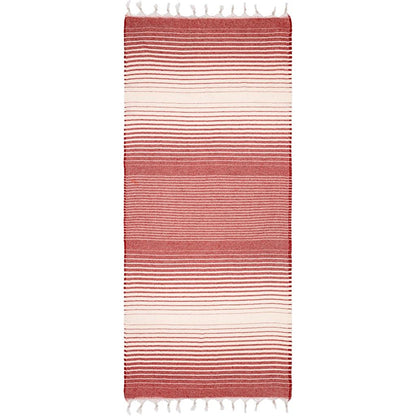 Eklips Red Turkish Pestemal Towel Lightweight Cotton UF009