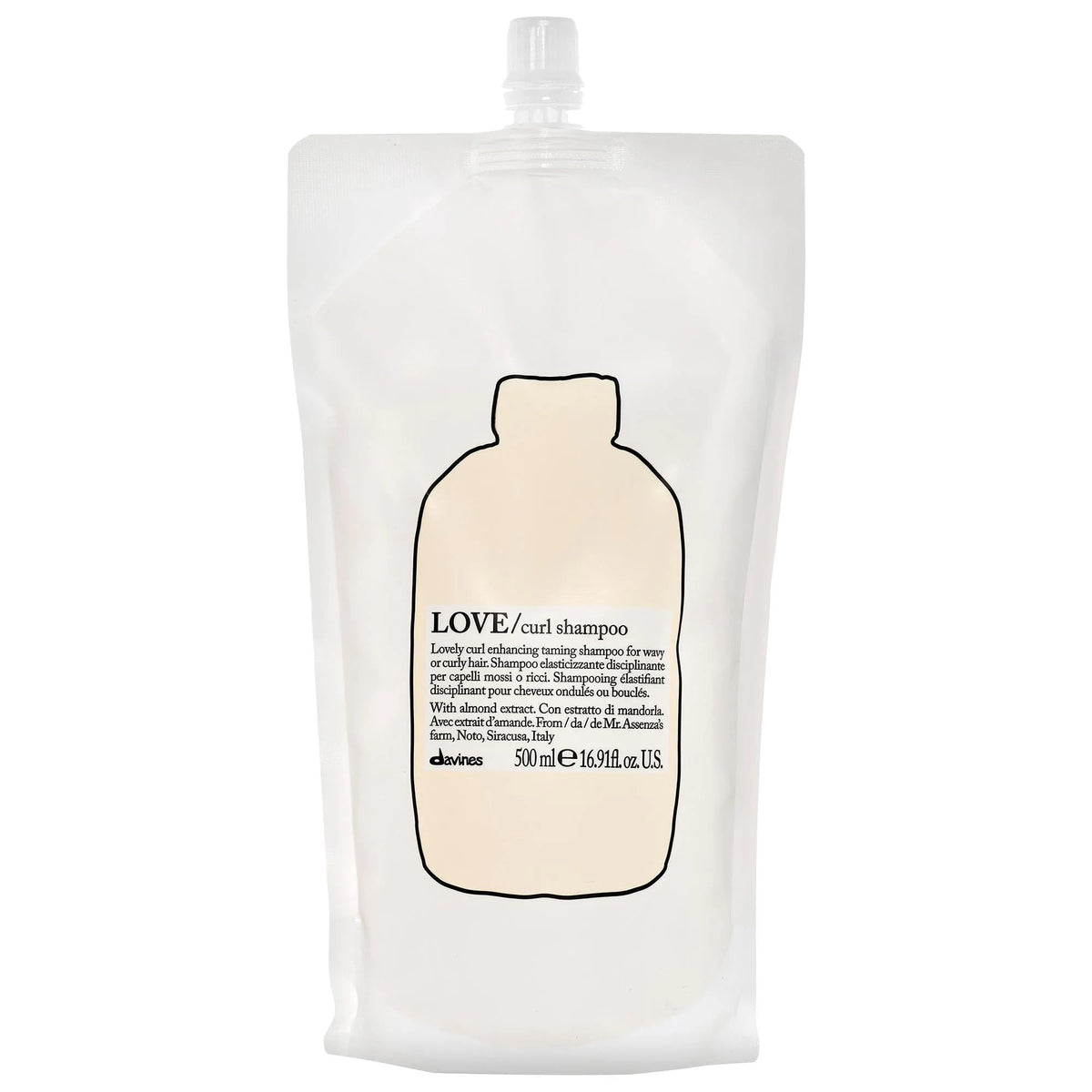 LOVE Curl Enhancing Shampoo for Curly Hair - Hydrating, Vegan, Sulfate-Free