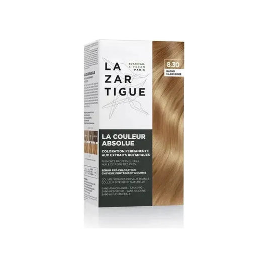 Lazartigue La Couleur Absolue Permanent Hair Color Kit 8.30 Light Golden Blond Hair Color Kit Pasteur Pharmacy