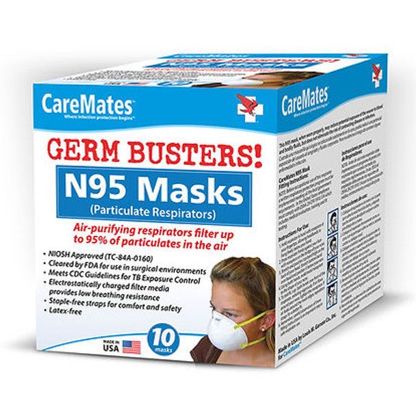 CareMates Germ Busters! N95 Masks Masks Pasteur Pharmacy