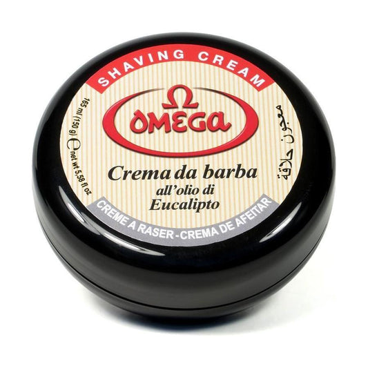 Omega Eucalyptus Shaving Cream Black Bowl 5.2Oz Shaving Cream Pasteur Pharmacy