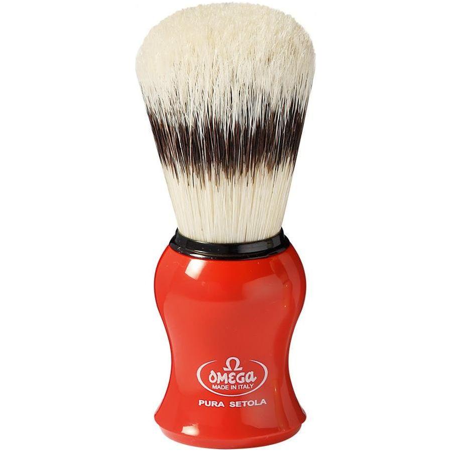 Omega Pure Bristle Shaving Brush With Stand (Assorted Colors) #80265 Shaving Brush Pasteur Pharmacy