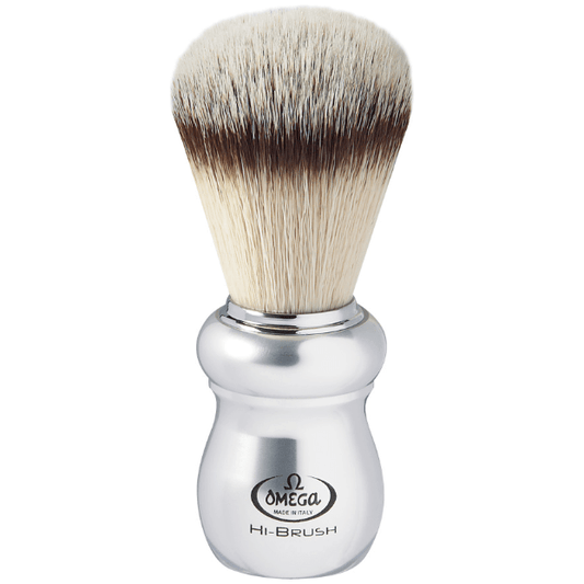 Omega Heavy Aluminum Hi- Brush Shaving Brush #0146652 Shaving Brush Pasteur Pharmacy