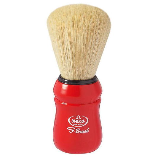 Omega S10049 S-brush Synthetic Shaving Brush - Variable Colors ( Red, White, Black) Shaving Brush Pasteur Pharmacy