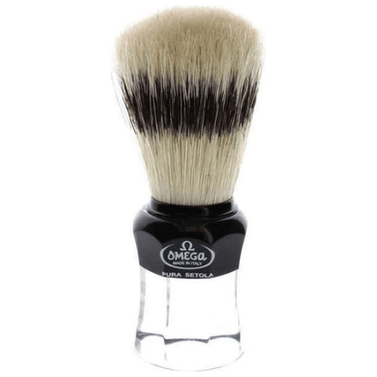 Brocha de afeitar de cerda Omega 81064 con banda