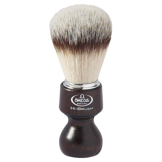 Omega Synthetic Shaving Hi Brush Wood #46126 Shaving Brush Pasteur Pharmacy